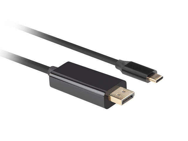 Cable USB Type-C to DisplayPort 4K Lanberg 1.8m Black