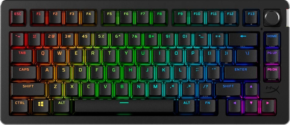 Keyboard HyperX Alloy Rise 75 Wireless Mechanical Gaming Black