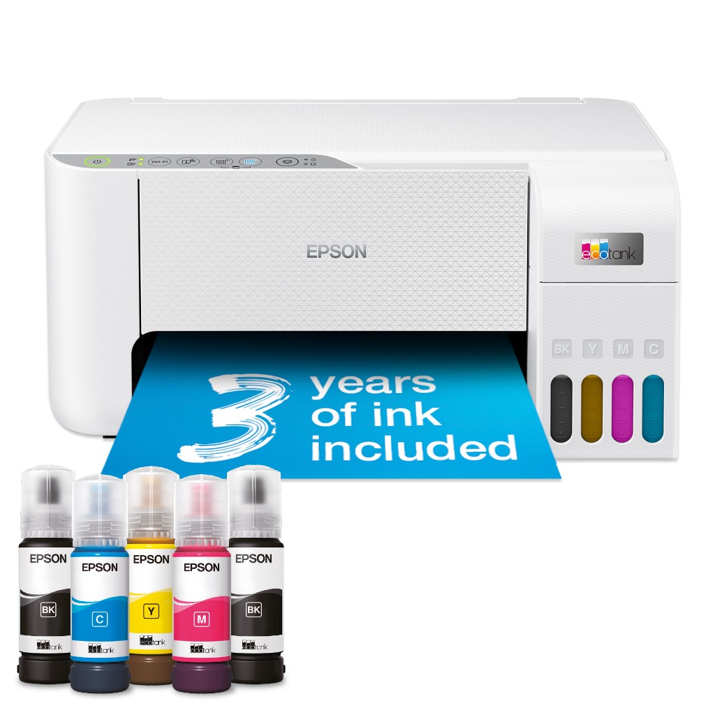 Epson L3276 MFP w/ EcoTank System (CISS) WiFi White