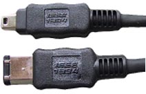 Cable FireWire IEEE1394 6P/4P 1 m