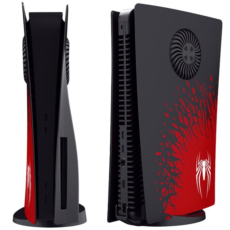 Faceplate for Playstation 5 PS5 FAT Disc Edition - Spider-Man 2 w/Heat Dissipation Holes