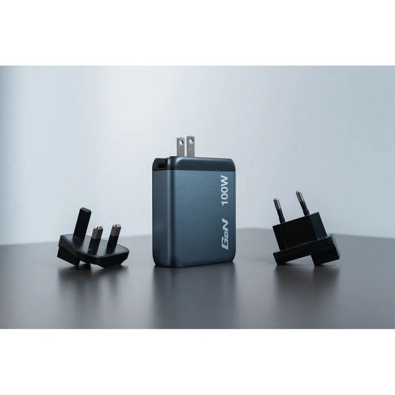 USB Universal Power Charger Verbatim GaN 4in1 100W 2xUSB-C 100W/1xUSB-C 60W/1xUSB-A QC 3.0