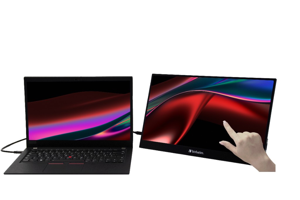 Monitor 15.6” Verbatim Portable Touchscreen Ultra HD 4K, IPS, USB-C,USB,HDMI,Headphone Jack