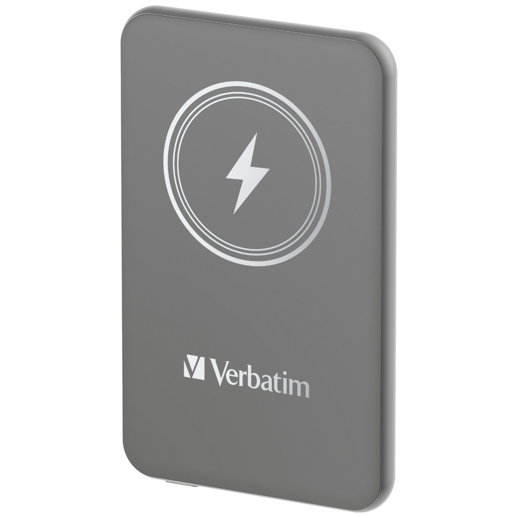Power Bank Verbatim Charge'N'Go Magnetic Wireless 5000mAh Grey