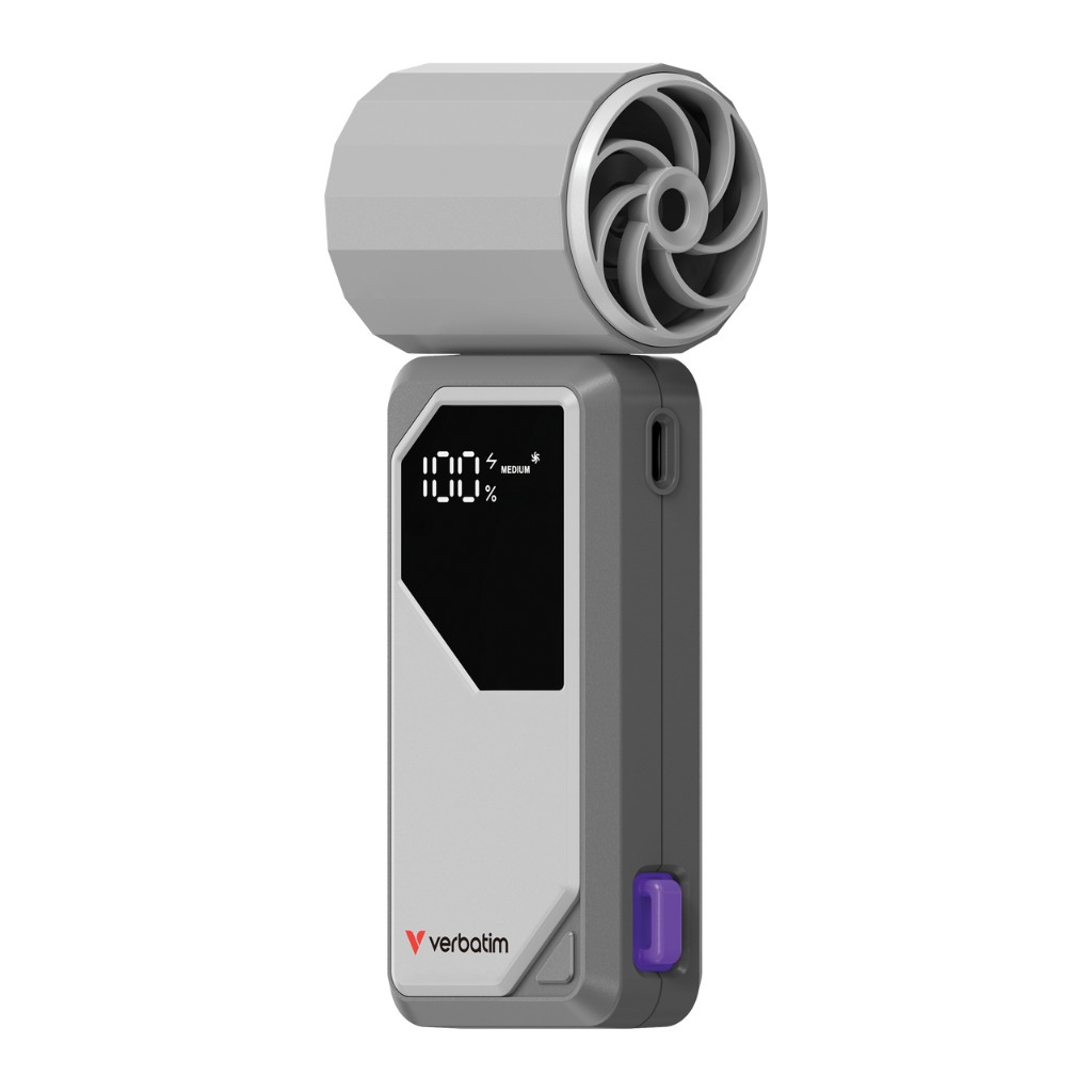 Handheld Fan Verbatim Cool 'n' Go AirJet Grey/Purple