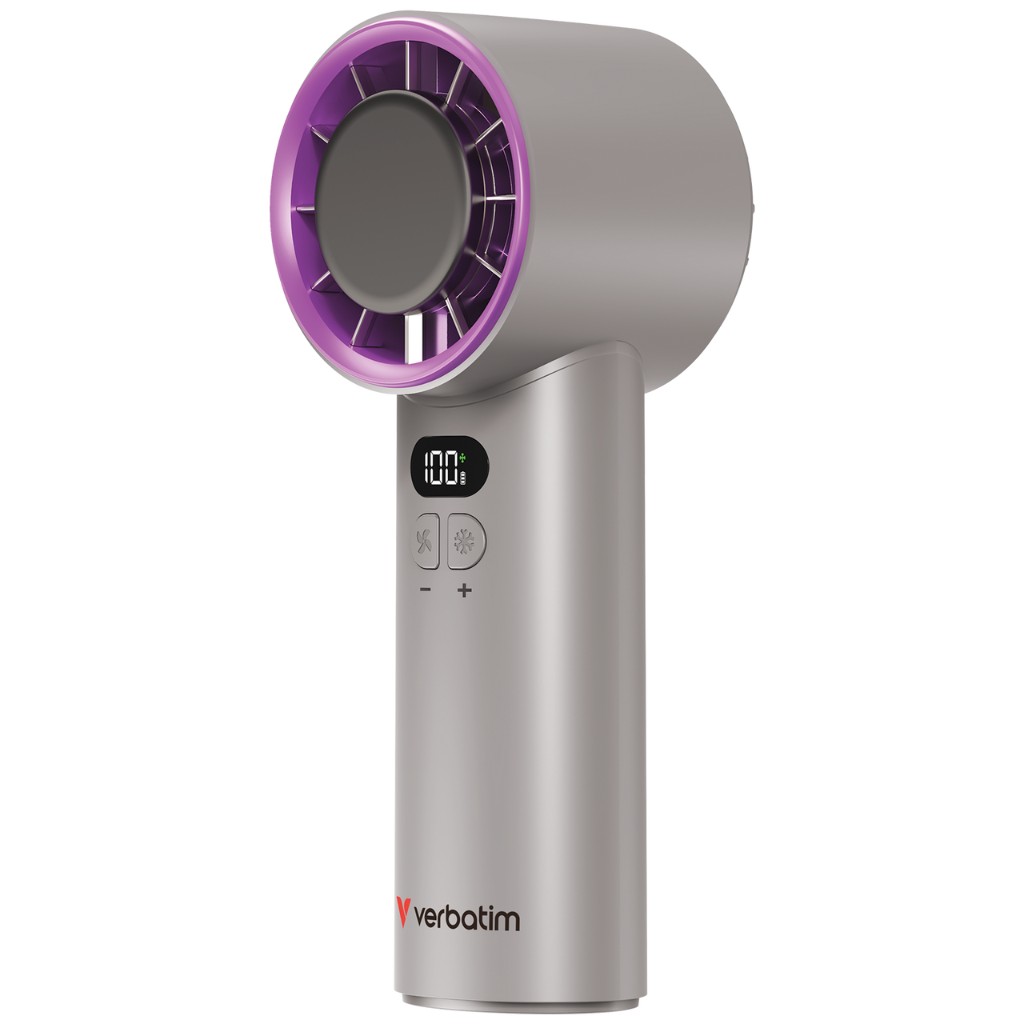 Handheld Fan Verbatim Cool 'n' Go IceTouch Grey/Purple