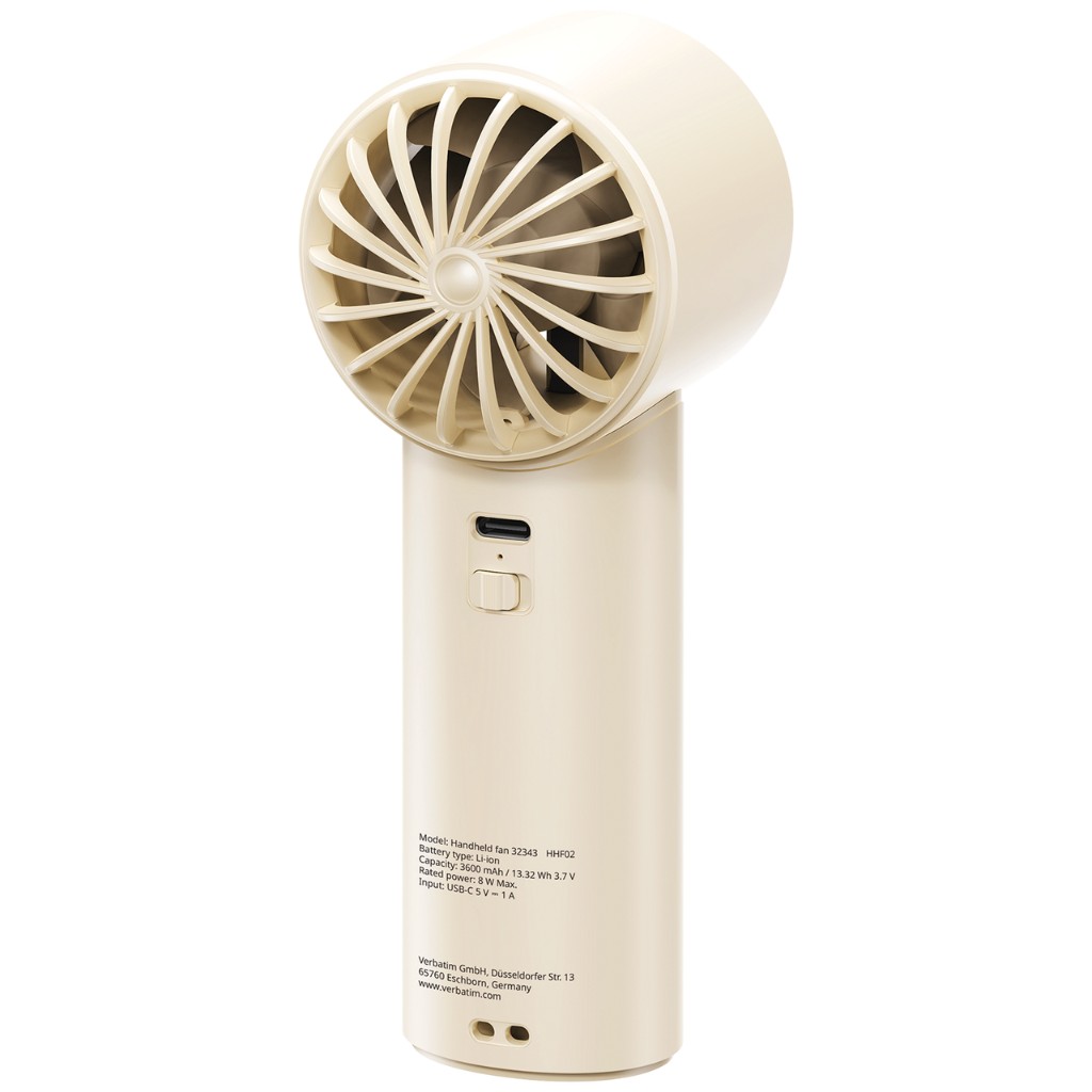 Handheld Fan Verbatim Cool 'n' Go IceTouch White/Silver