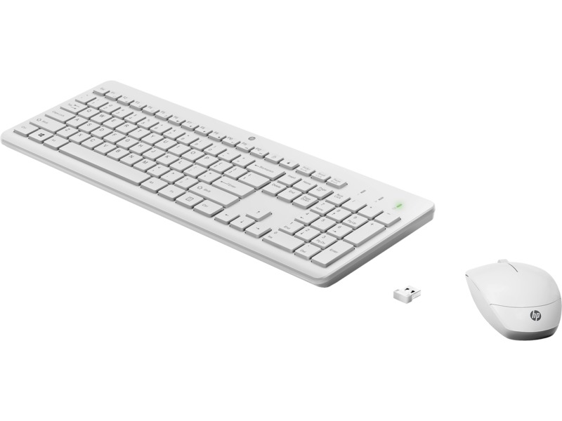 Keyboard HP Wireless 230 w/Wir. Mouse Combo White