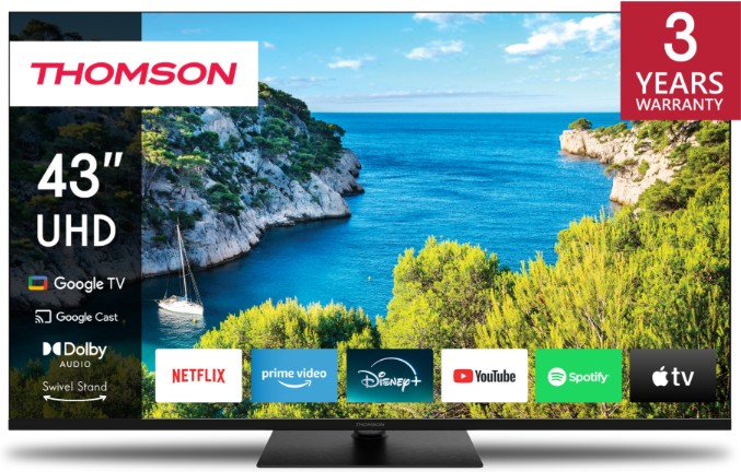 TV THOMSON 43UG5C14 43" UHD Google TV Frameless