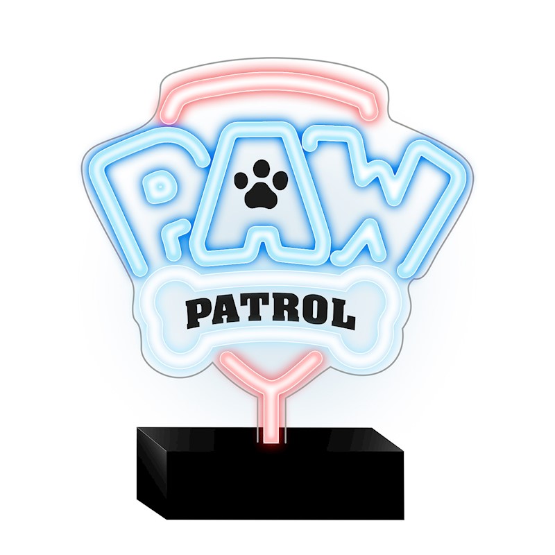 LED Lights Neon Paw Patrol Logo w/Stand