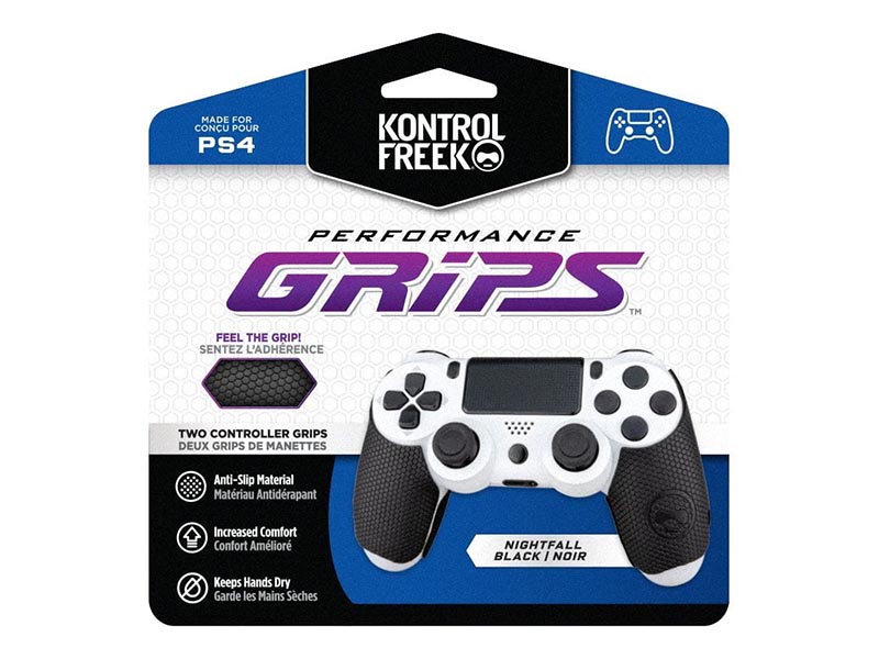 KontrolFreek Performance Grips for Dualshock PS4 Controller - Black