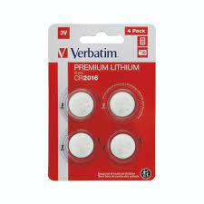 Batteries Verbatim CR2016 3V 4pack Lithium