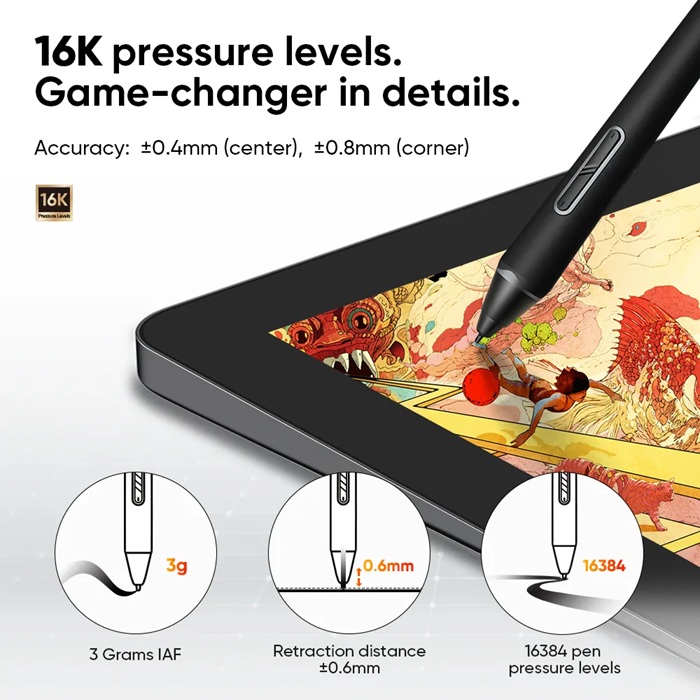 XP-PEN Artist Display 14 Pro Gen 2 FHD w/ 3-in-1 Cable