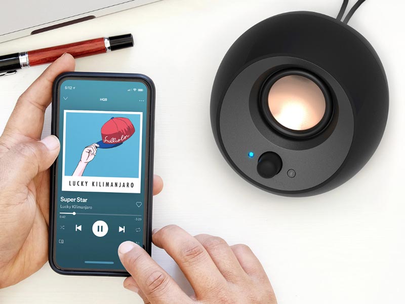 Speakers 2.0 Creative PEBBLE V3 Bluetooth USB-C Black