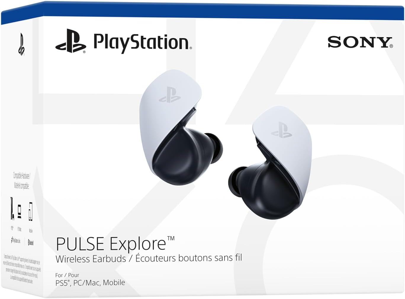 Earphones Sony PS5 Gaming Pulse Explore w/Microphone White
