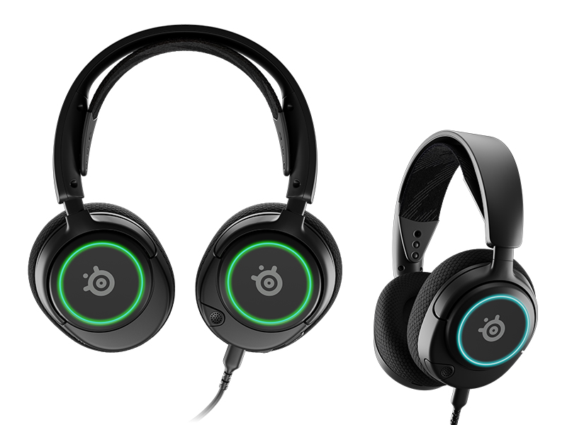Headphones SteelSeries Arctis Nova 3 Gaming RGB Noise Cancelling Black