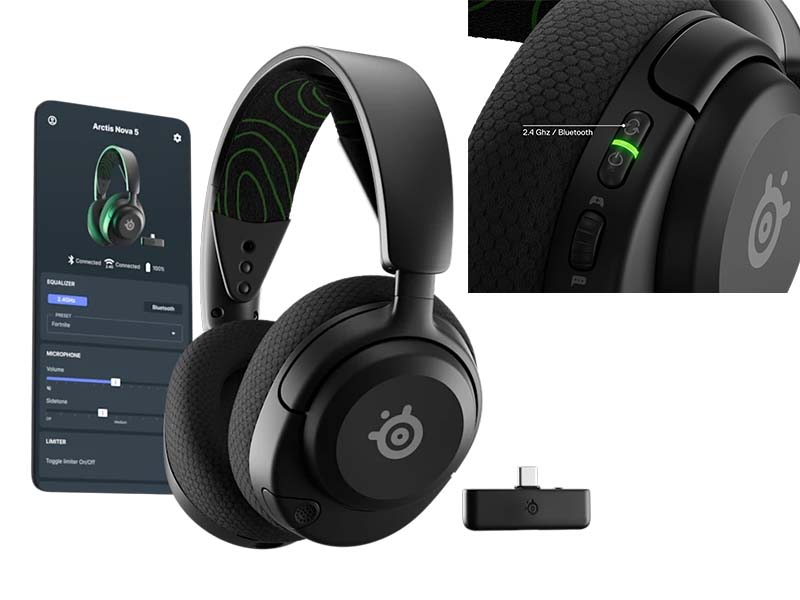 Headphones SteelSeries Arctis Nova 5X Wireless Gaming Noise