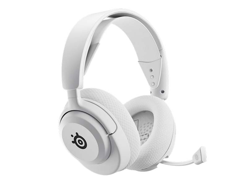 Headphones SteelSeries Arctis Nova 5X Wireless Gaming Noise Cancelling RGB USB-C ClearCast Mic White