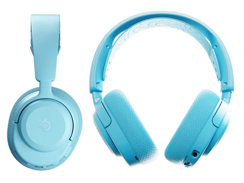 Headphones SteelSeries Arctis Nova 3X Wireless Gaming Noise Cancelling USB-C Aqua
