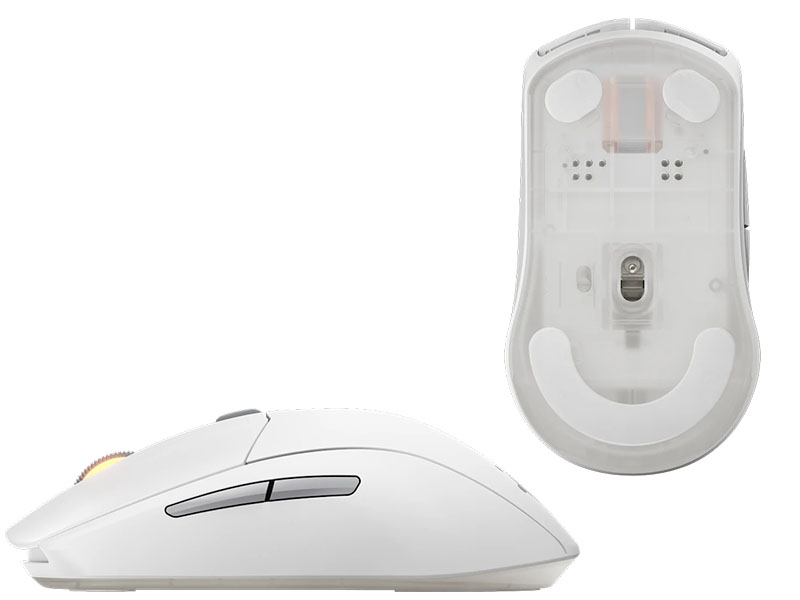 Mouse SteelSeries Rival 3 Gen 2 Wireless/Bluetooth Gaming Optical 6-button Symmetrical White