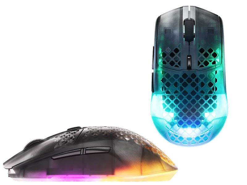 Mouse SteelSeries Aerox 3 Gen 2 Wireless/Bluetooth Gaming Optical RGB, AquaBarrier IP54, Shadow