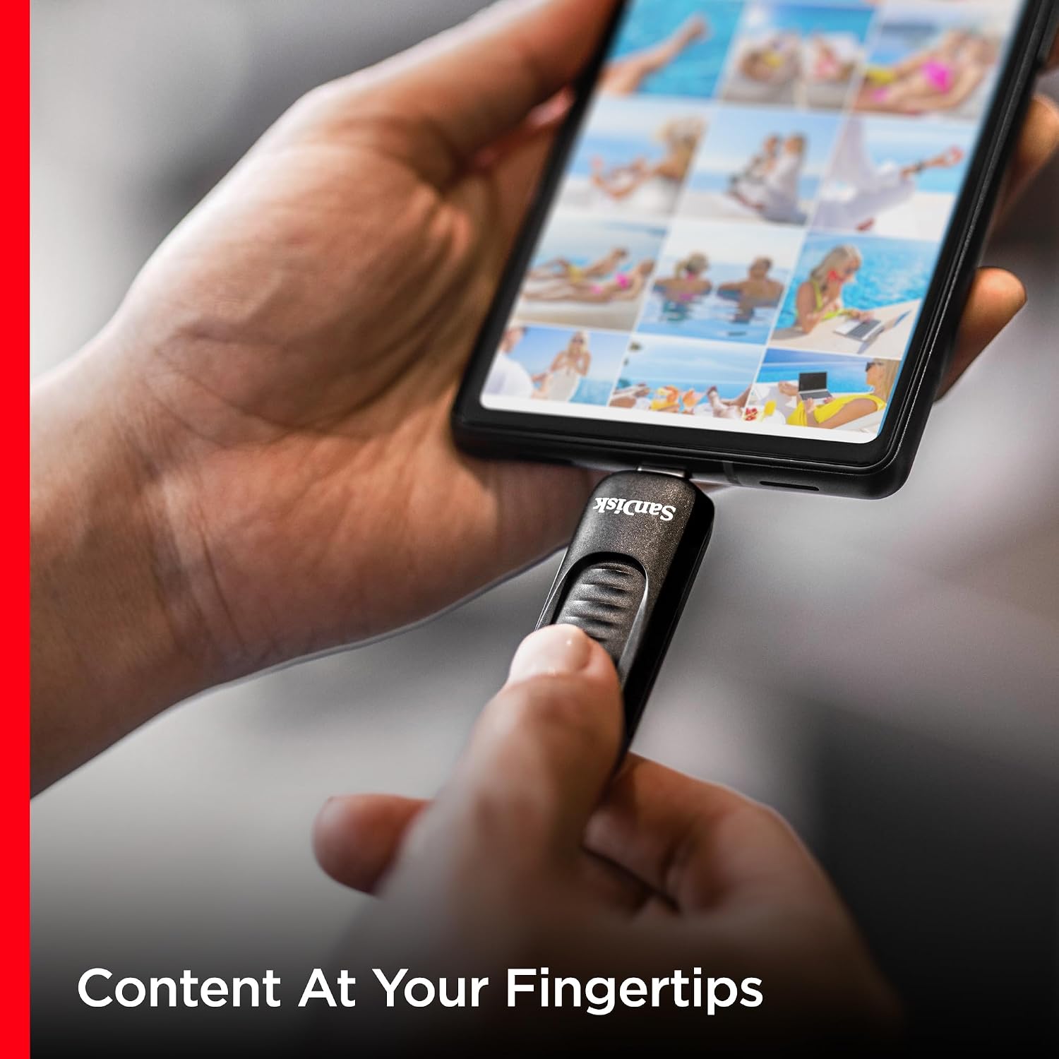 USB Drive 64GB Sandisk Ultra Slider USB Type-C 300MB/s