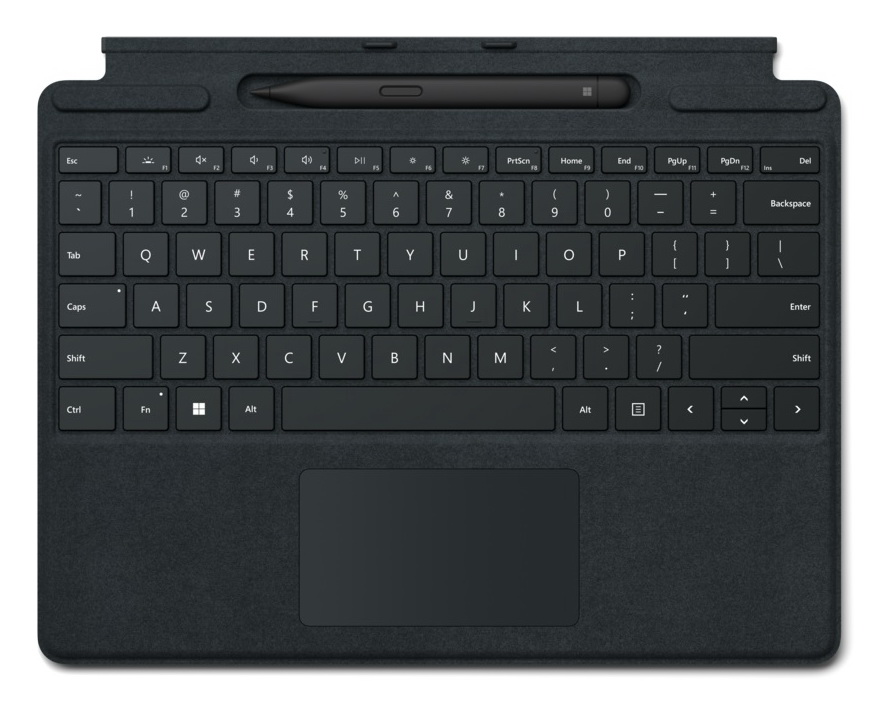 Keyboard Microsoft Surface Pro 8/9/X Signature Type Cover + Slim Pen Bundle Black