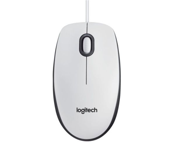 Mouse Logitech Optical B100 USB White