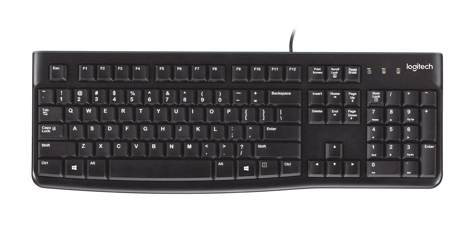 Keyboard Logitech Business K120 USB Black Slim