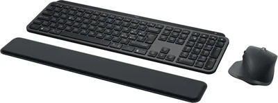 Keyboard Logitech Wireless MX Keys Gen2 Combo w/Mouse, Palm Rest Graphite