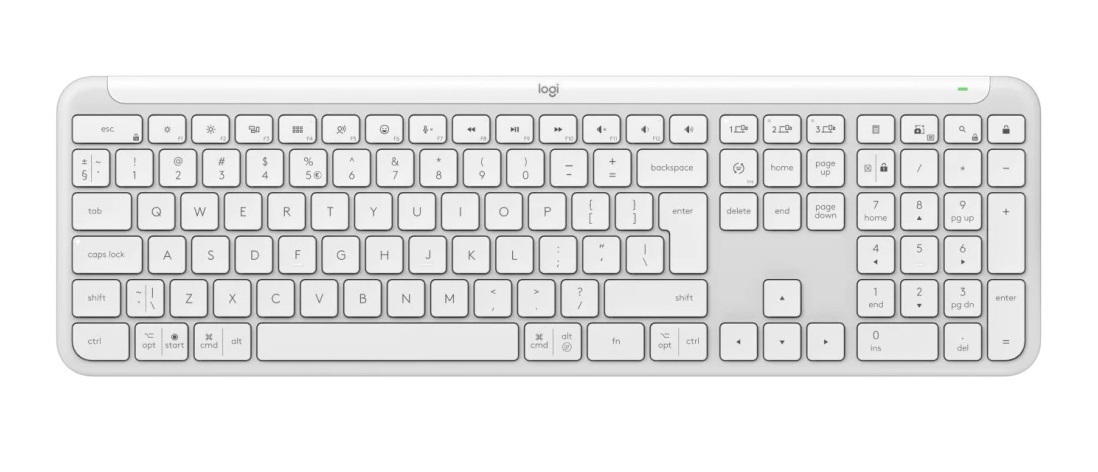 Keyboard Logitech Wireless Desktop K950 Signature Slim Off-White