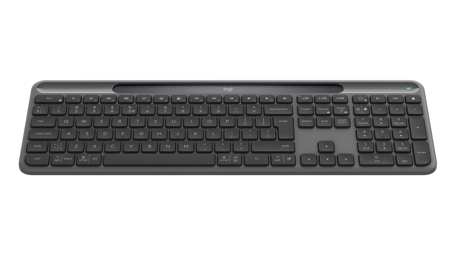 Keyboard Logitech Wireless K980 Signature Slim Solar Graphite