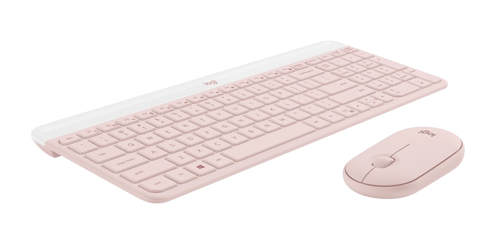 Keyboard Logitech Wireless Desktop MK470 w/Mouse Slim Rose