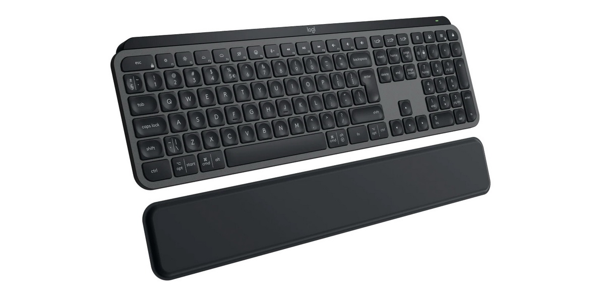 Keyboard Logitech Wireless Desktop MX Keys S Plus Graphite w/Palm rest