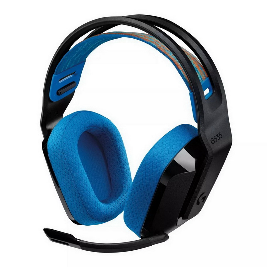 Headphones Logitech G535 Lightspeed Wireless Gaming Headset Black/Blue