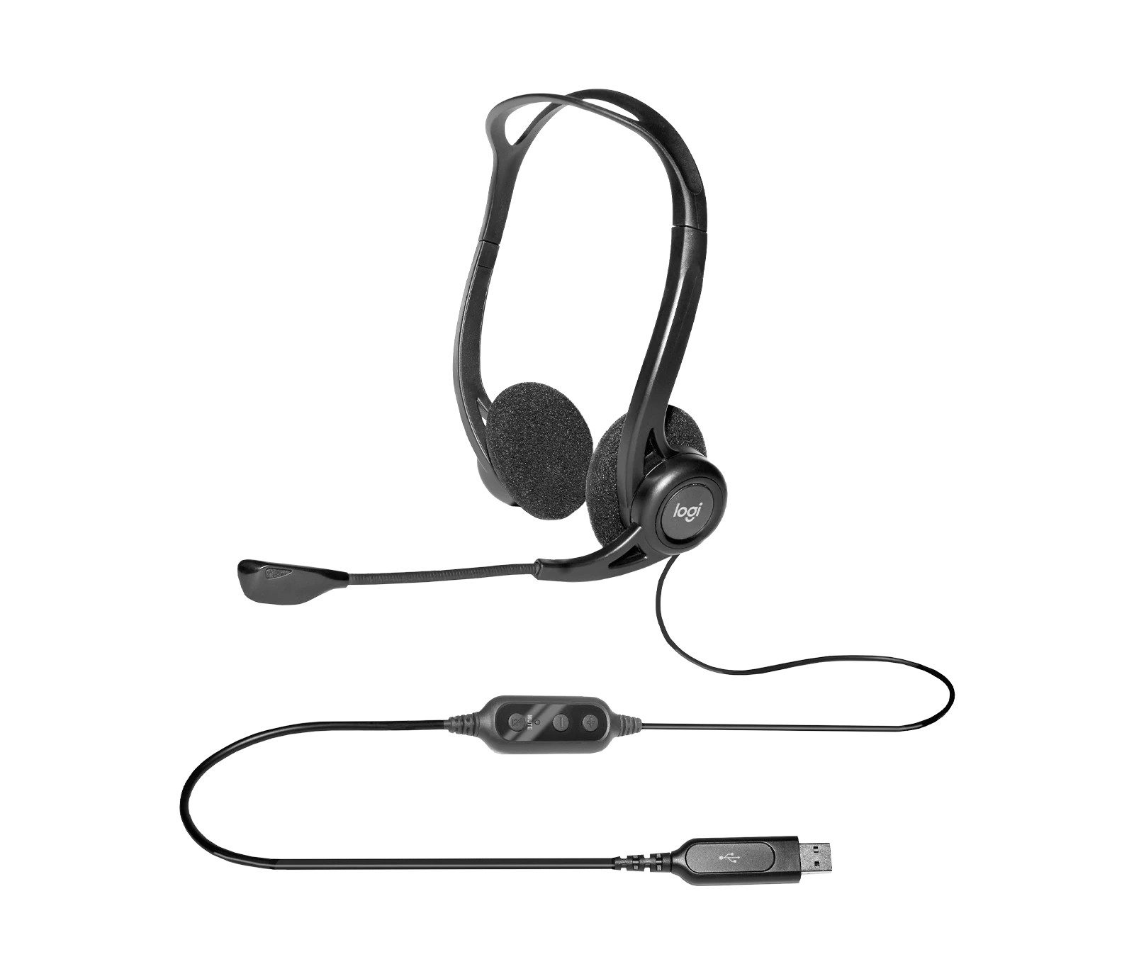 Headphones Logitech PC 960 Stereo Headset USB