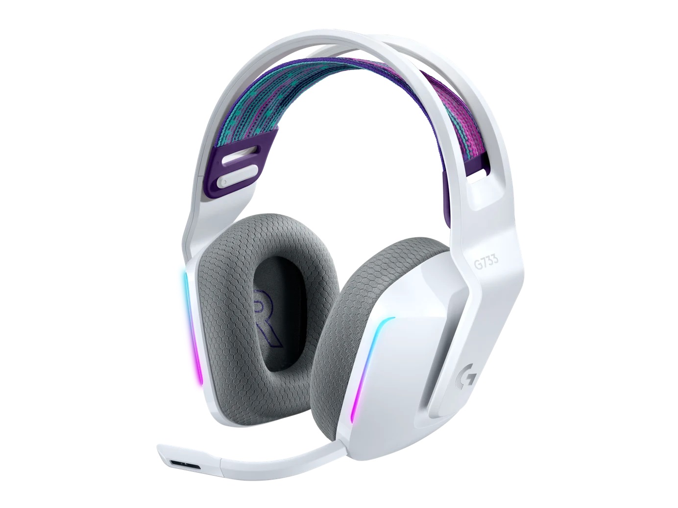 Headphones Logitech G733 Gaming Wireless Headset 7.1 RGB White