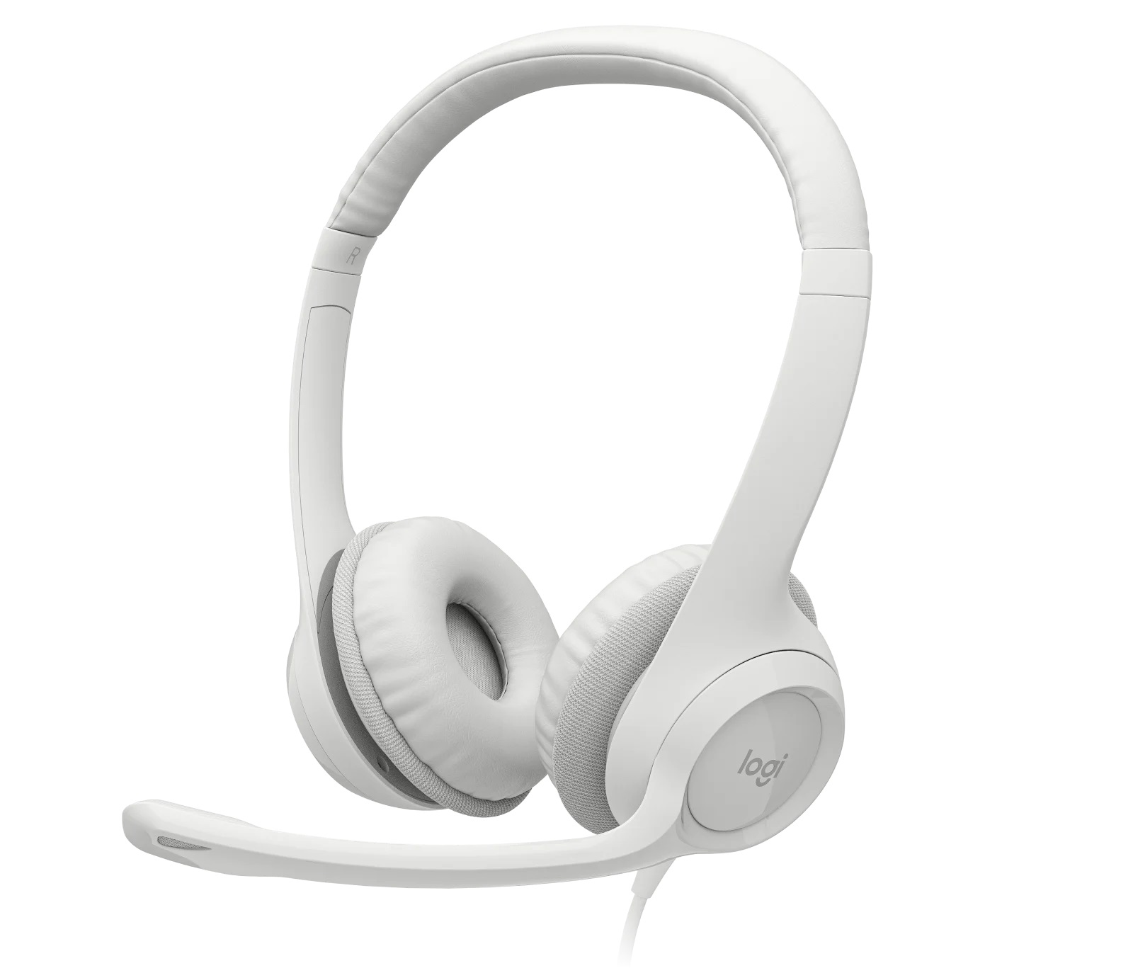 Headphones Logitech H390 Stereo Headset USB White