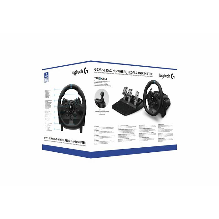 Steering Wheel Logitech G923 Trueforce Sim Racing PC/PS4/PS5 Gaming Bundle w/Shifter Logitech G