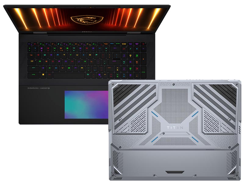 Notebook MSI Titan 18 HX AI Ultra 9 285HX/96GB/4TB SSD/RTX 5090 24GB/18” UHD+ MiniLed 120Hz/Win11Pro