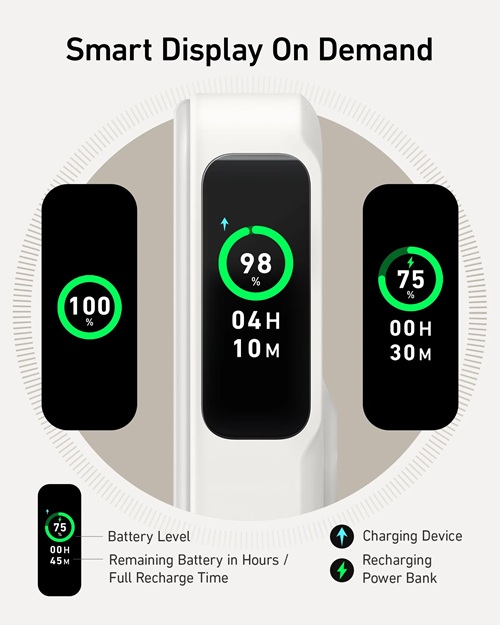 Power Bank Anker Magnetic Battery MagGo 10K Wireless White