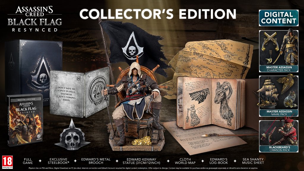 Game PS5 - Assassins Creed Black Flag Resynced Collectors Edition