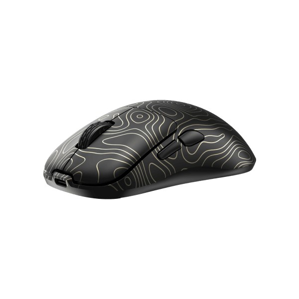 Mouse White Shark Gaming Wireless Aero 10000dpi RGB Black/Gold