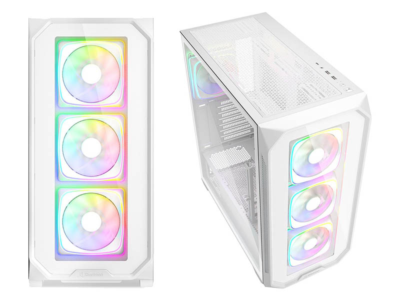 ATX Midi Tower Case Sharkoon AK5G White ARGB w/2xUSB 3.0, Type-C USB 3.2, 4x 120mm Fans