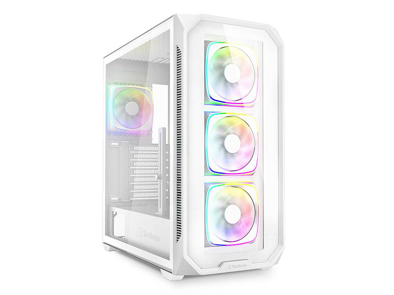 ATX Midi Tower Case Sharkoon AK5G White ARGB w/2xUSB 3.0, Type-C USB 3.2, 4x 120mm Fans