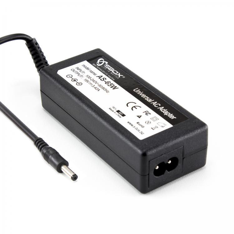 Notebook Power Adapter SBOX for Asus 65W 19V/3.42A 4/1.35mm Round - Compatible