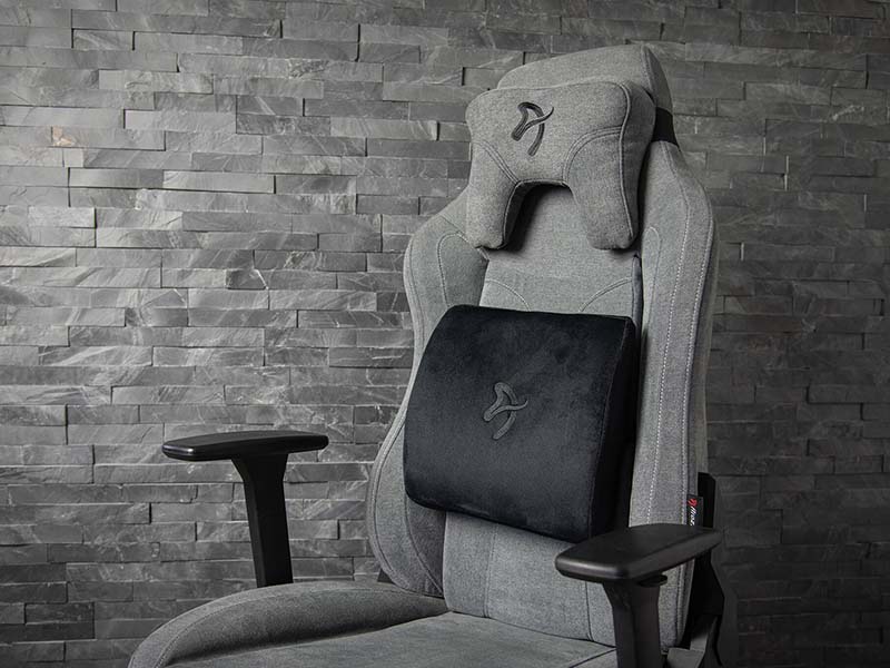 Arozzi Lumbar Support Pillow Black Velour