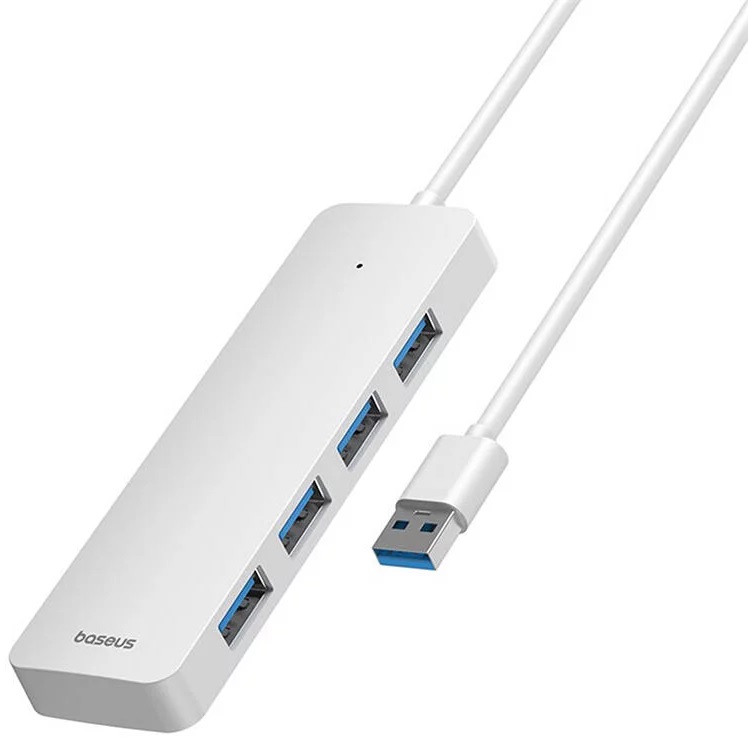 USB HUB 3.0 4-Port Baseus UltraJoy Moon White