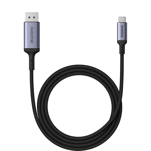 Cable USB Type-C to DisplayPort 8K Baseus 1.5m Cluster Black