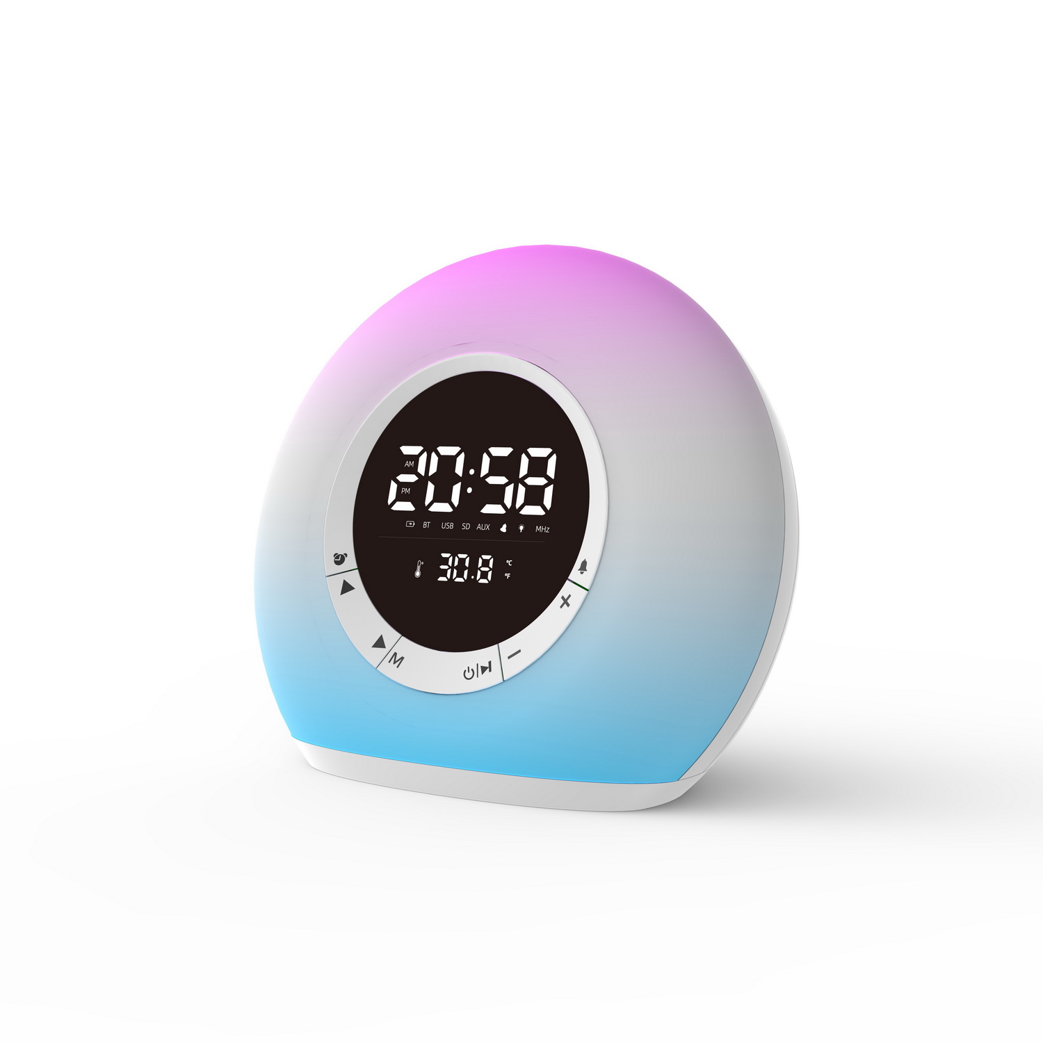 Digital Tuner & Alarm Clock MeanIT B15 LED Light